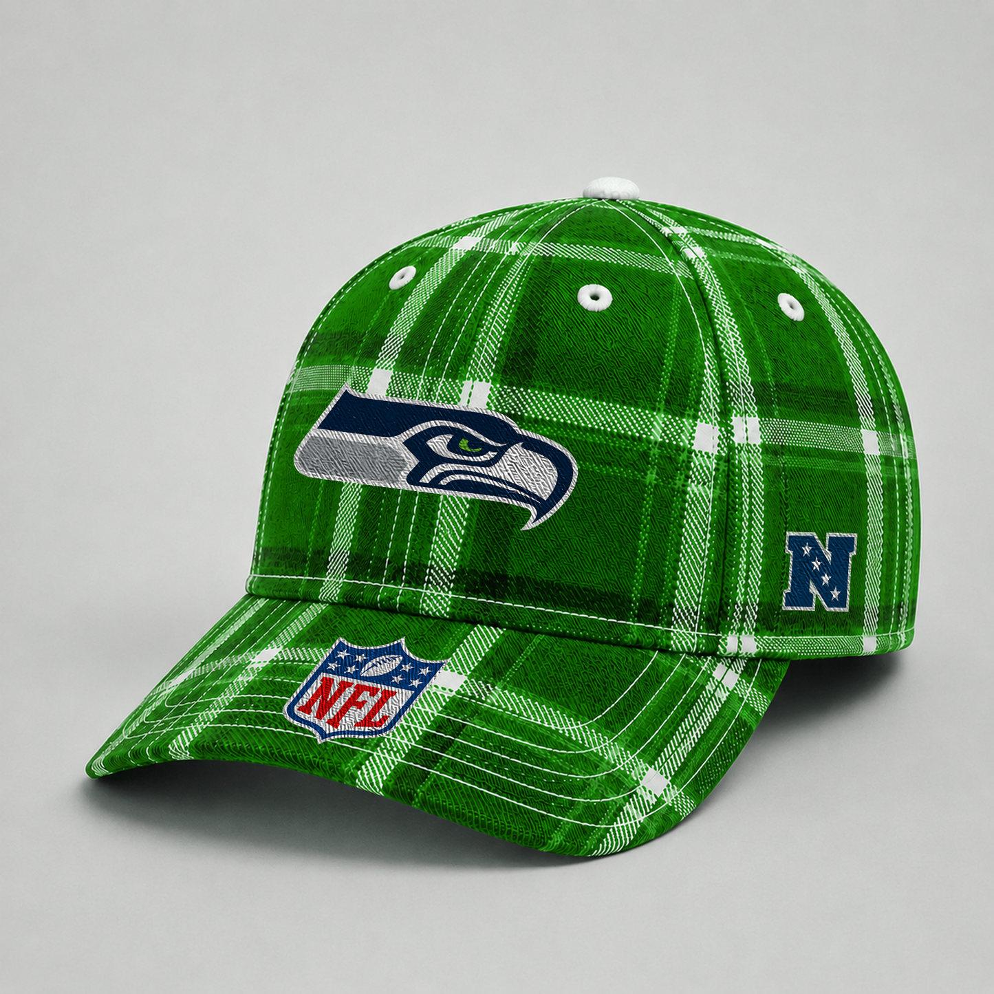 SEA x NFL Premium Varsity Plaid Cap