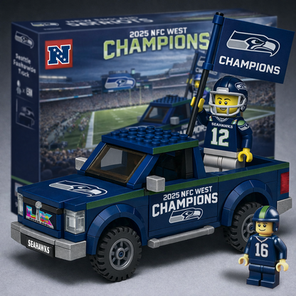 SEA x NFL Building Blocks Truck Toy Set DatND DVT