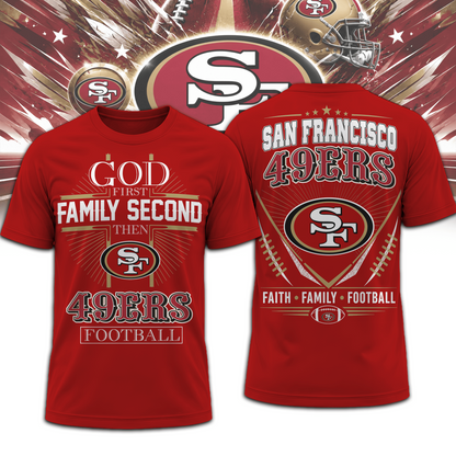 SF x NFL Faith, Family, Football 3D Shirt