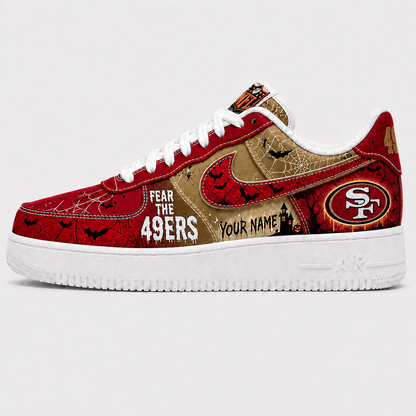 SF x NFL Fear The Team Halloween AF1 Sneakers 1807