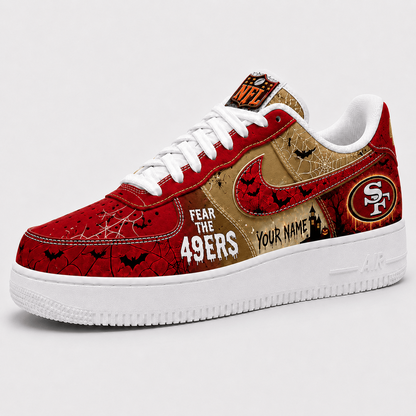 SF x NFL Fear The Team Halloween AF1 Sneakers 1807