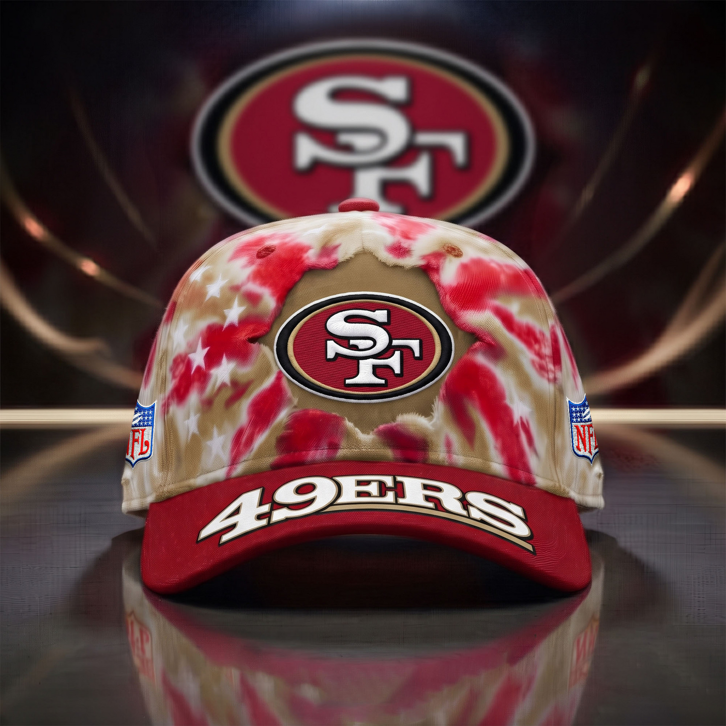 SF x NFL Game Day Tie Dye Cap