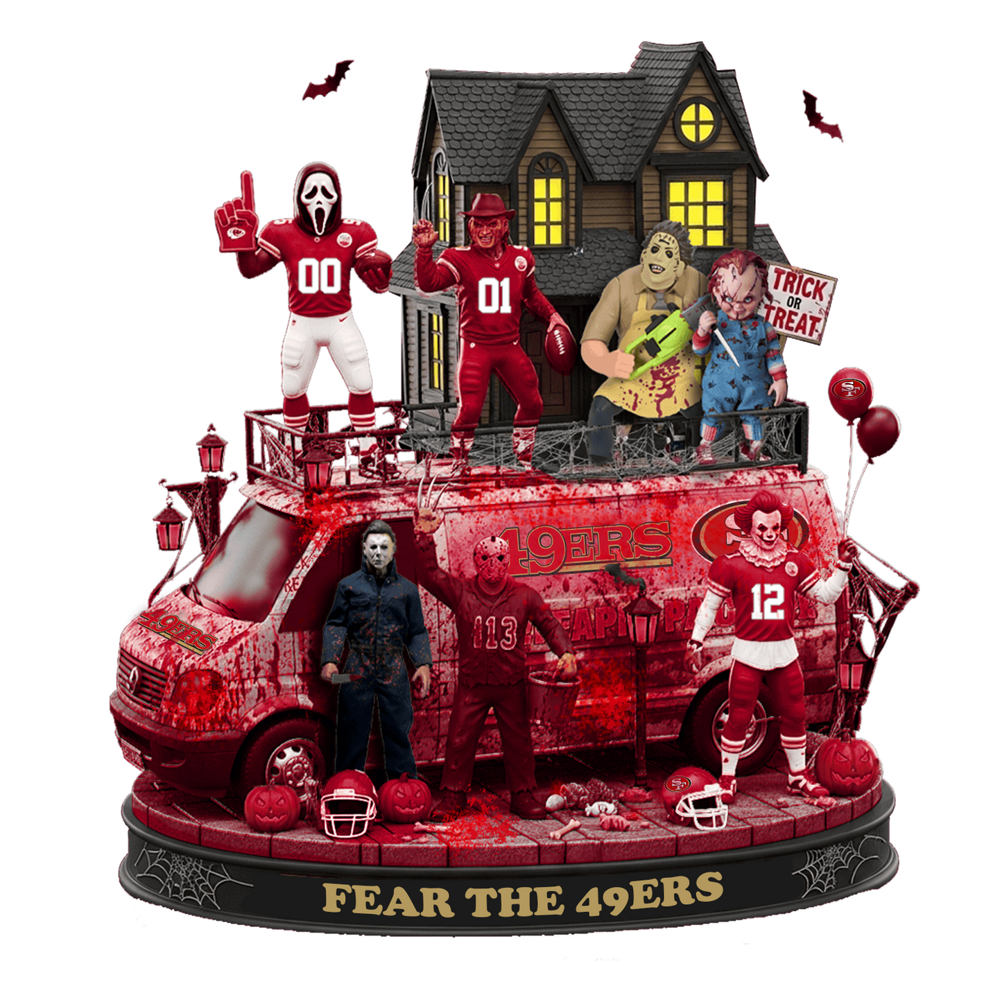 SF x NFL Halloween Acrylic Plaque