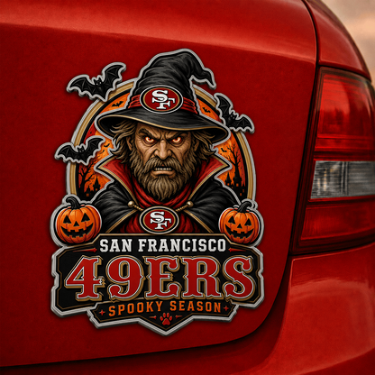 SF x  NFL Halloween Edition Car Namge Badge