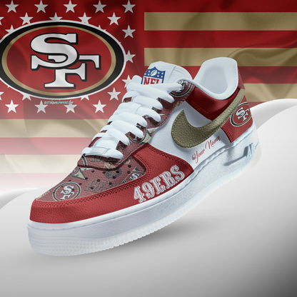 SF x NFL Personalized Team Icon AF1 Shoes