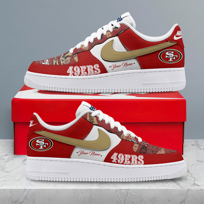 SF x NFL Personalized Team Icon AF1 Shoes