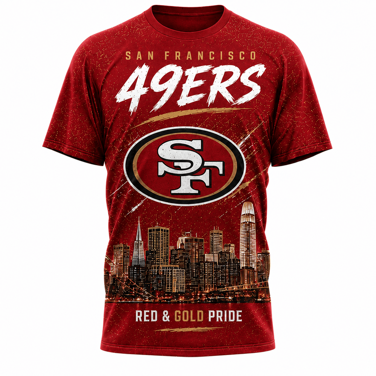 SF x NFL Premium Skyline Pride Football T-Shirt