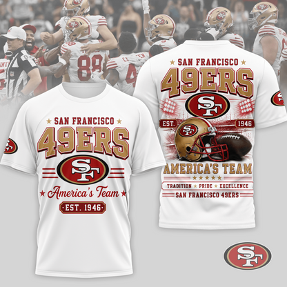 SF x NFL Premium Team Tradition Pride 3D Shirt