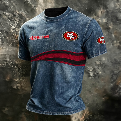 SF x NFL Washed Cotton Retro Men's T-shirt