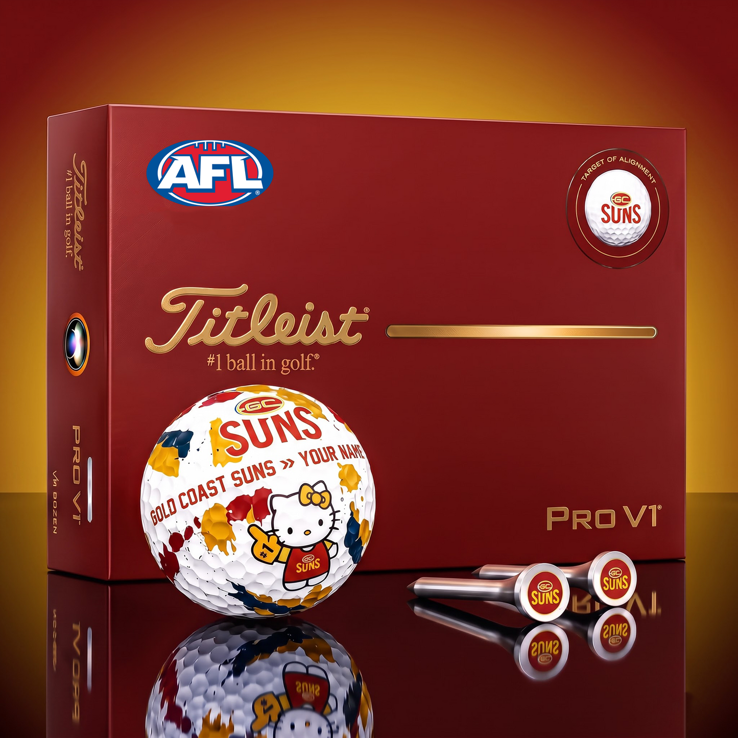 SIGNATURE AFL X GCS HELLO KITTY 50TH ANNIVERSARY ELITE GOLF BALL SET â€“ LIMITED EDITION