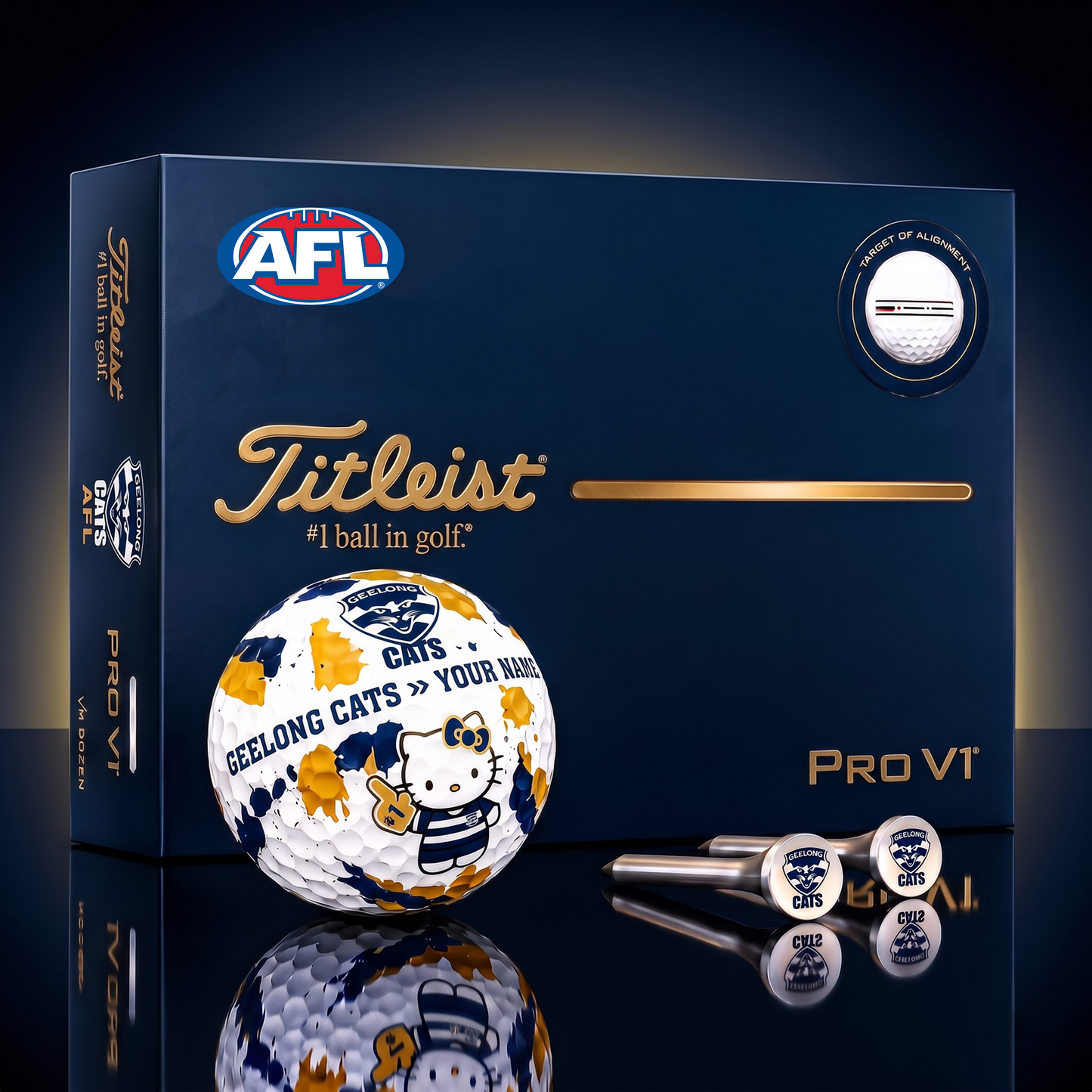 SIGNATURE AFL X GEE HELLO KITTY 50TH ANNIVERSARY ELITE GOLF BALL SET â€“ LIMITED EDITION