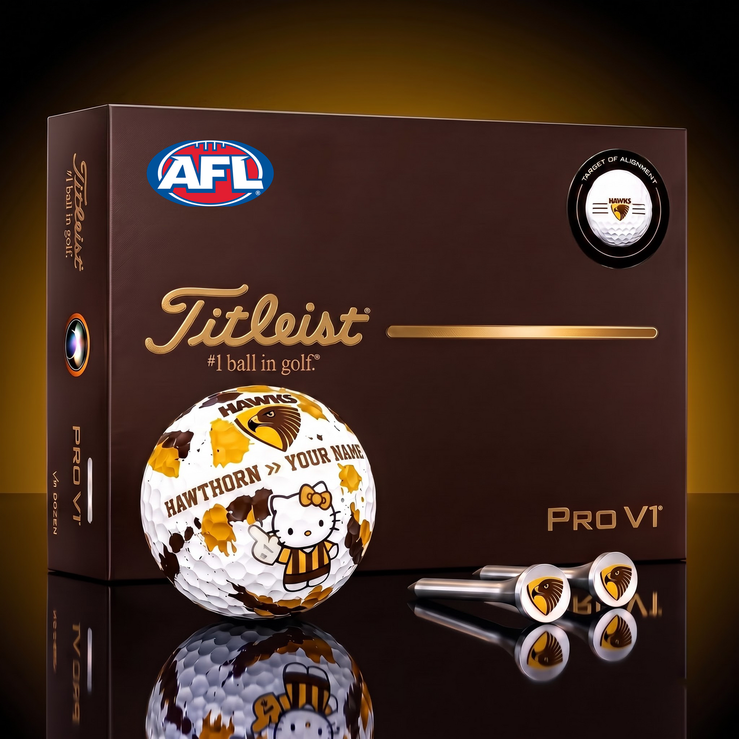 SIGNATURE AFL X HAW HELLO KITTY 50TH ANNIVERSARY ELITE GOLF BALL SET â€“ LIMITED EDITION