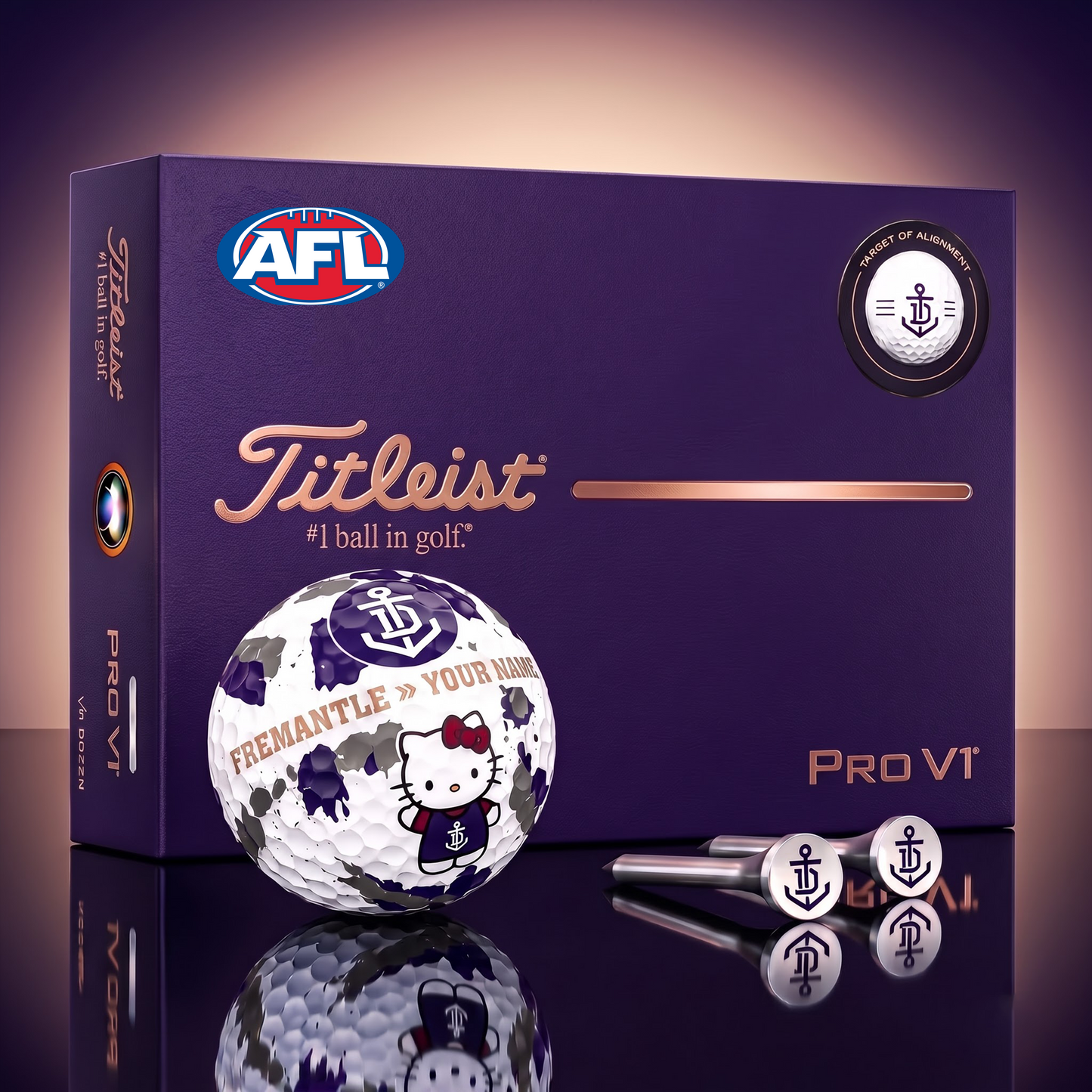 SIGNATURE AFL X PRE HELLO KITTY 50TH ANNIVERSARY ELITE GOLF BALL SET â€“ LIMITED EDITION