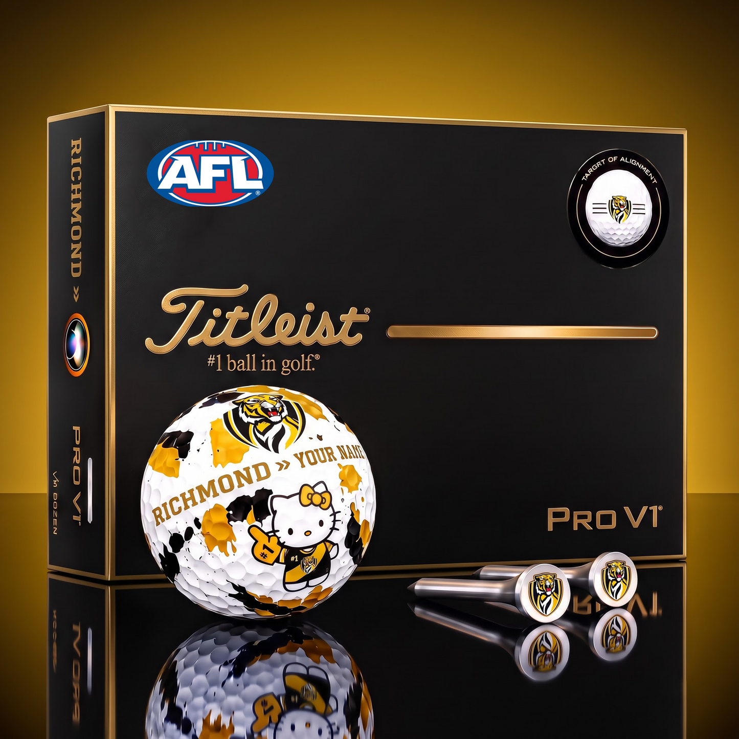SIGNATURE AFL X RIC HELLO KITTY 50TH ANNIVERSARY ELITE GOLF BALL SET â€“ LIMITED EDITION