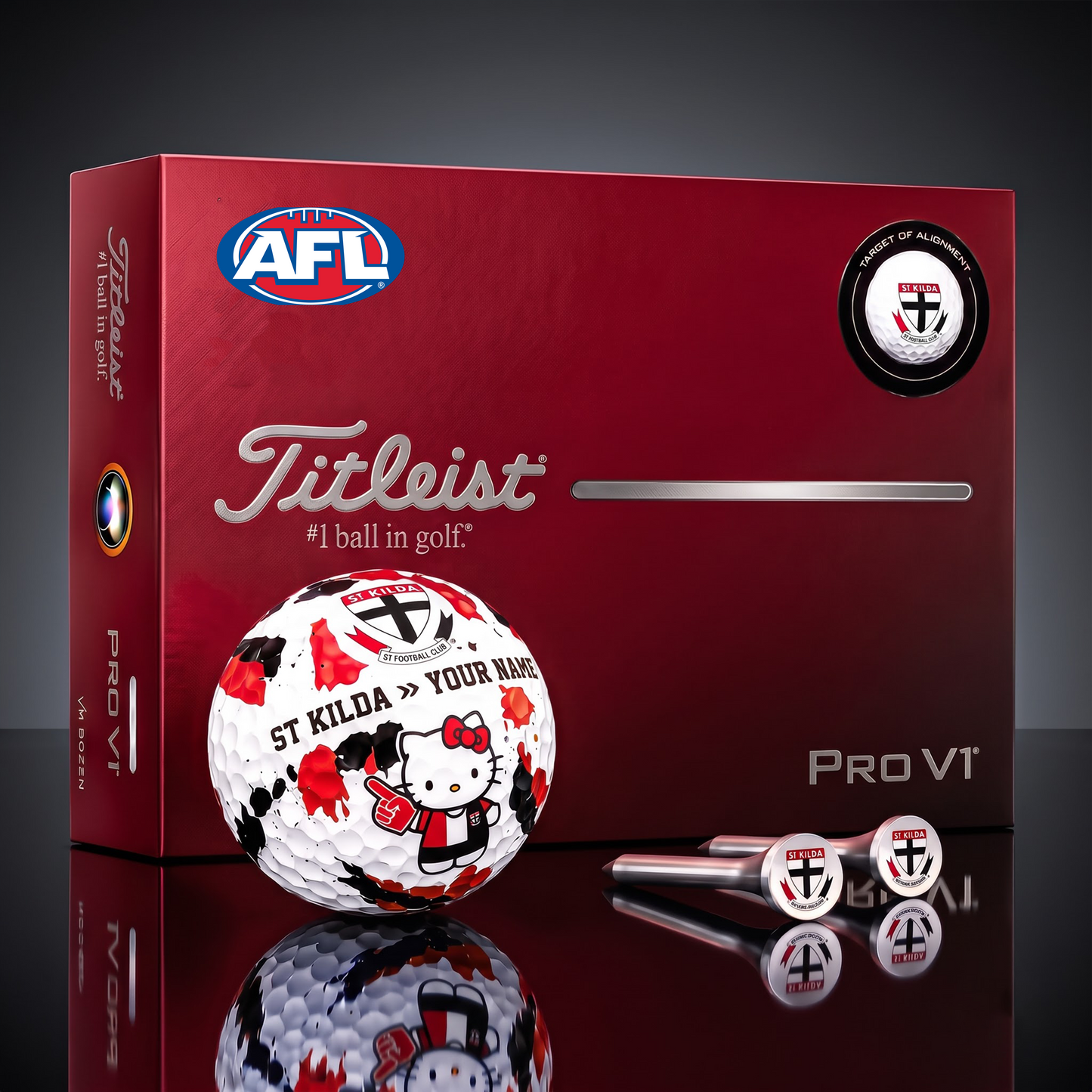 SIGNATURE AFL X SK HELLO KITTY 50TH ANNIVERSARY ELITE GOLF BALL SET â€“ LIMITED EDITION