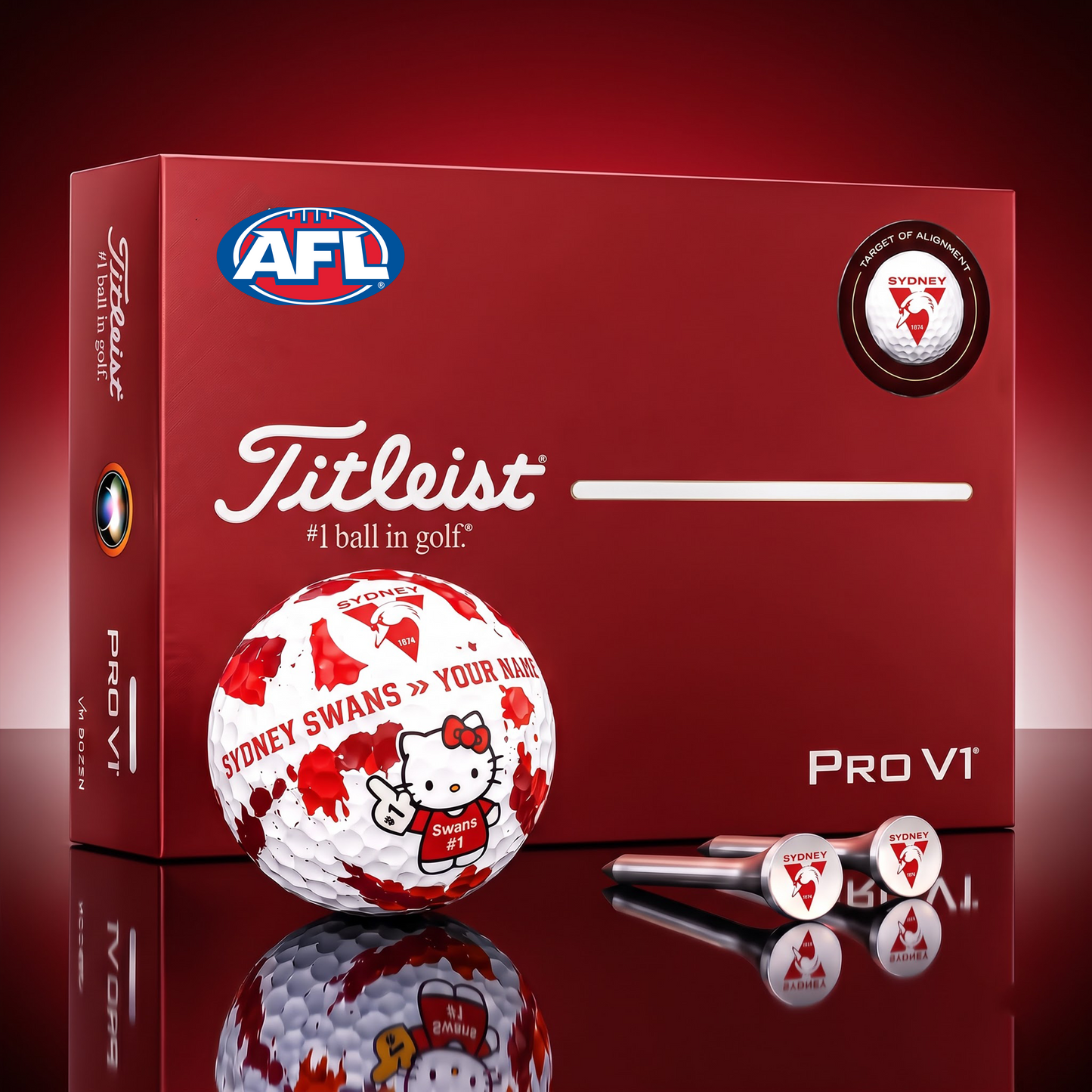SIGNATURE AFL X SS HELLO KITTY 50TH ANNIVERSARY ELITE GOLF BALL SET â€“ LIMITED EDITION