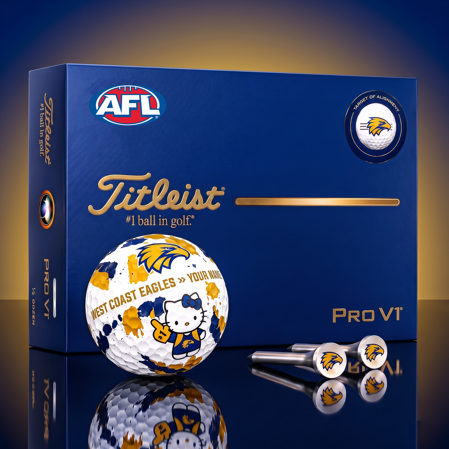 SIGNATURE AFL X WCE HELLO KITTY 50TH ANNIVERSARY ELITE GOLF BALL SET â€“ LIMITED EDITION