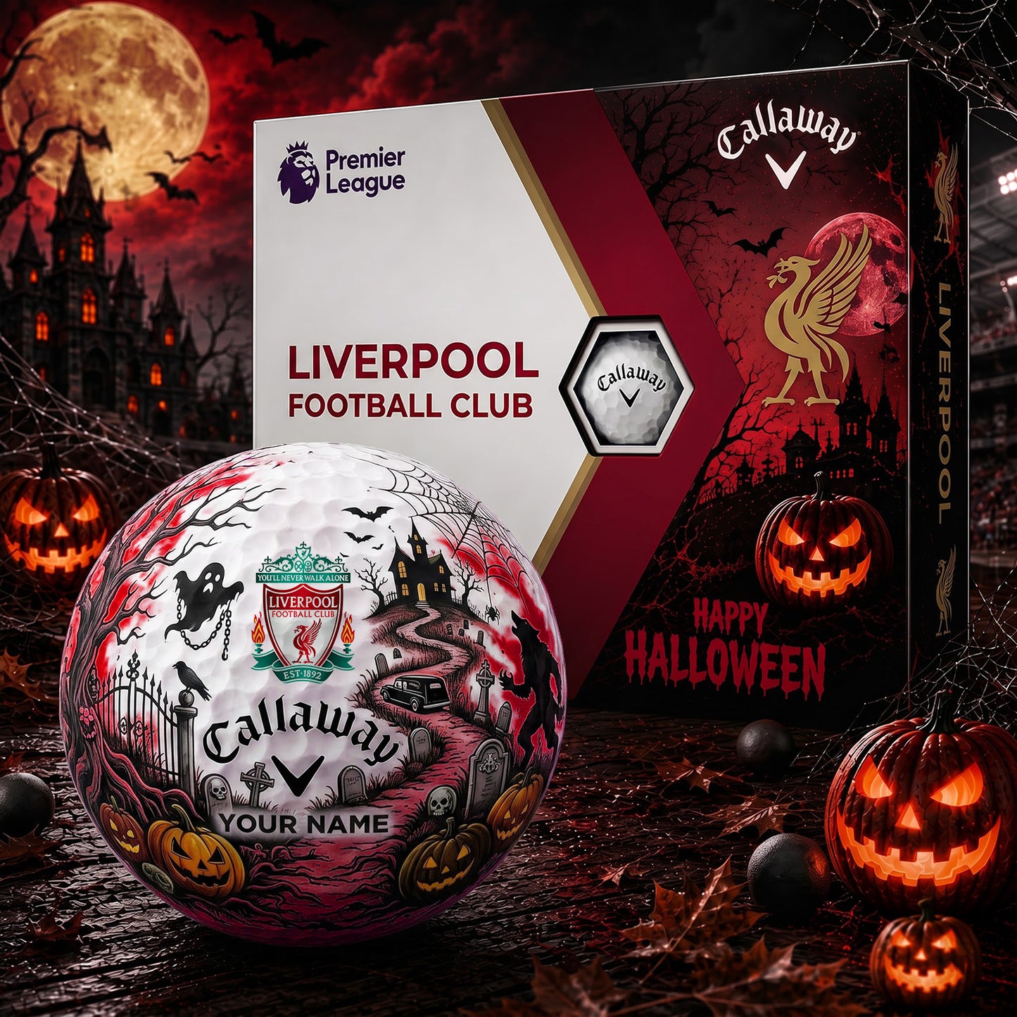 SIGNATURE EPL X LIV PERSONALIZED HALLOWEEN HAUNTED GOLF BALL – LIMITED EDITION