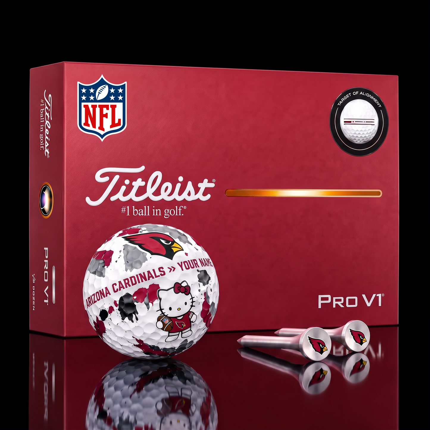 SIGNATURE NFL X AC HELLO KITTY 50TH ANNIVERSARY ELITE GOLF BALL SET â€“ LIMITED EDITION