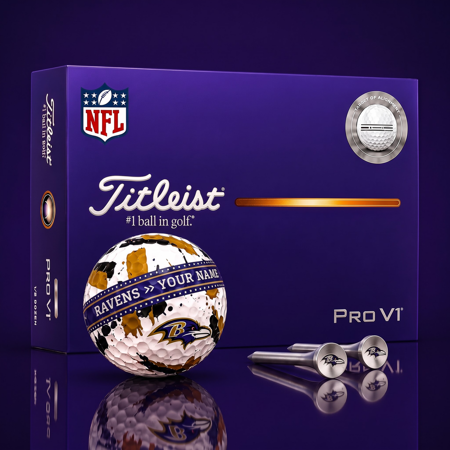 SIGNATURE NFL X BR DELUXE PERSONALIZED GOLF BALL LIMITED EDITION