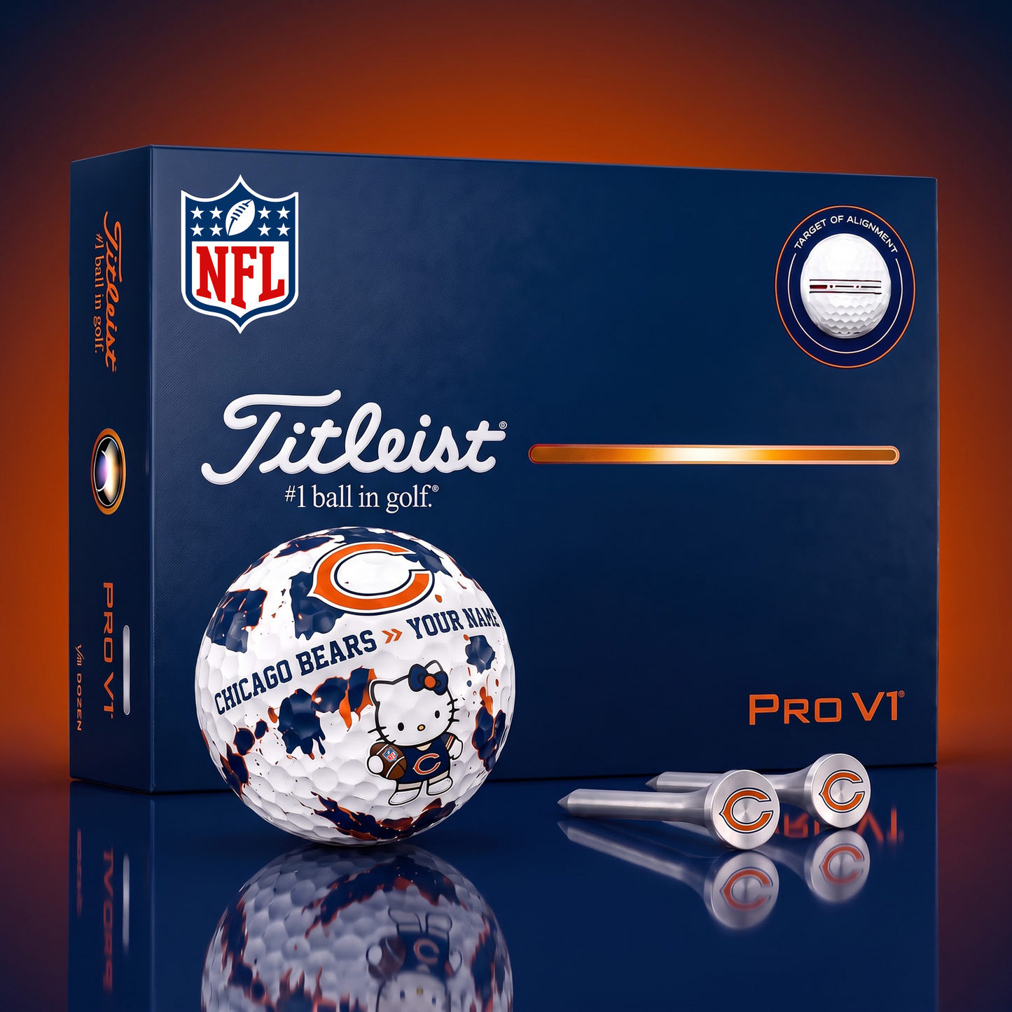 SIGNATURE NFL X CB HELLO KITTY 50TH ANNIVERSARY ELITE GOLF BALL SET â€“ LIMITED EDITION