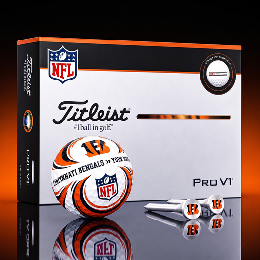 SIGNATURE NFL X CIN DELUXE PERSONALIZED GOLF BALL  LIMITED EDITION V3