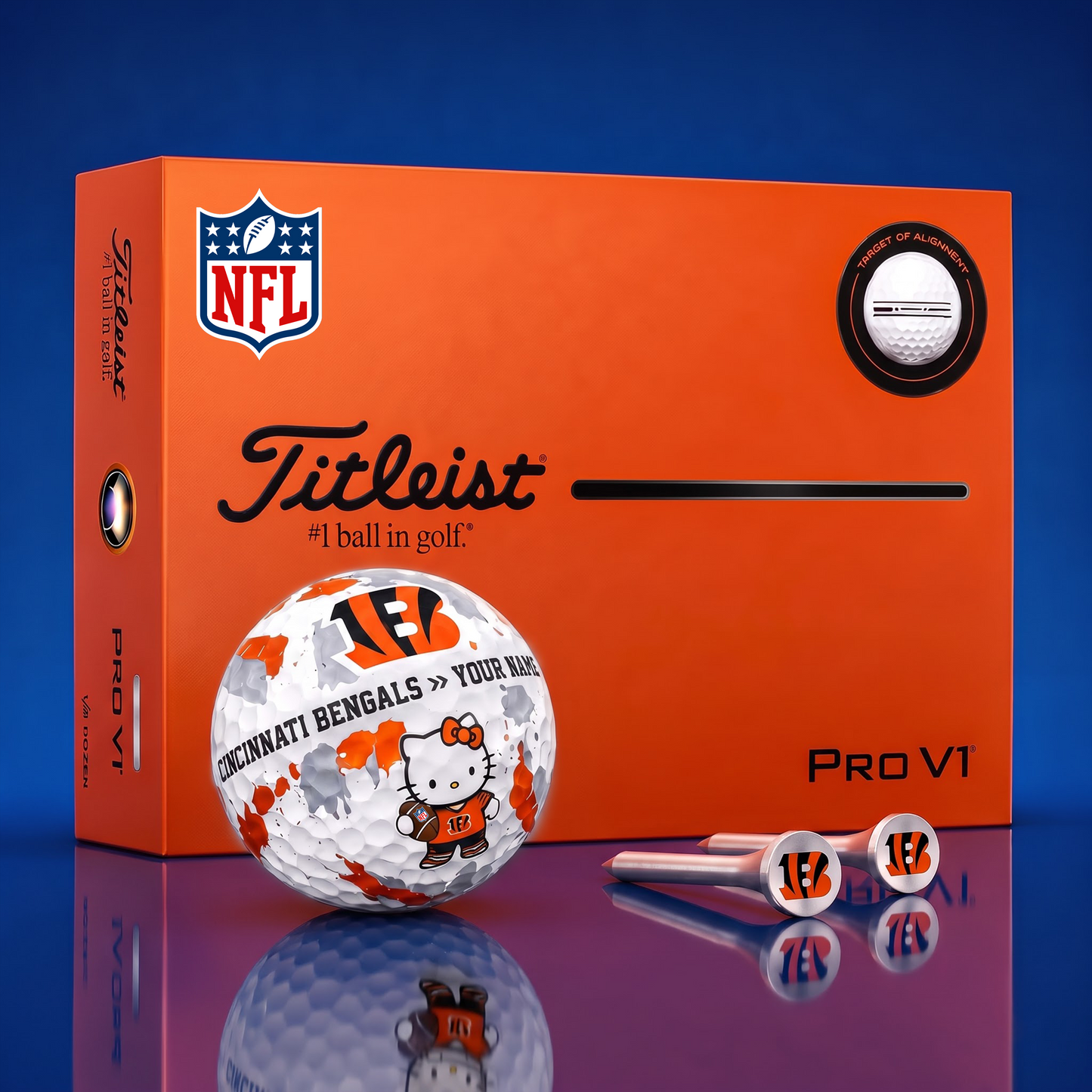 SIGNATURE NFL X CIN HELLO KITTY 50TH ANNIVERSARY ELITE GOLF BALL SET â€“ LIMITED EDITION