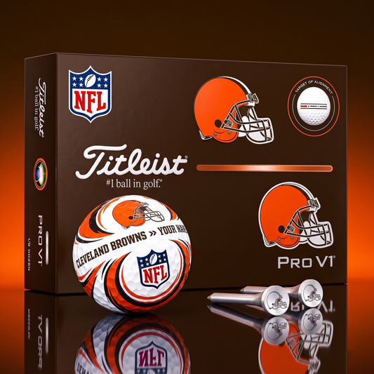 SIGNATURE NFL X CLE DELUXE PERSONALIZED GOLF BALL  LIMITED EDITION V3