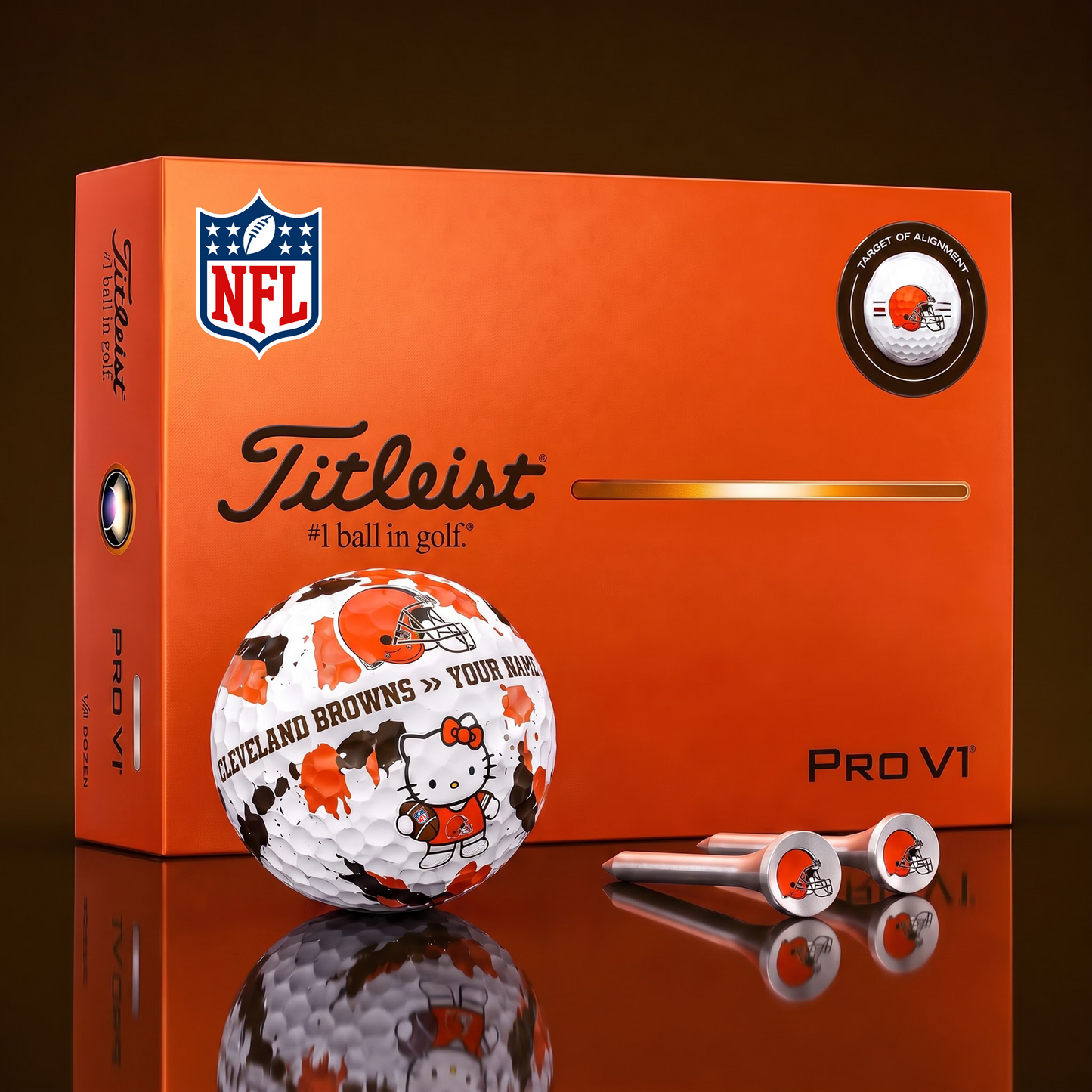 SIGNATURE NFL X CLE HELLO KITTY 50TH ANNIVERSARY ELITE GOLF BALL SET â€“ LIMITED EDITION