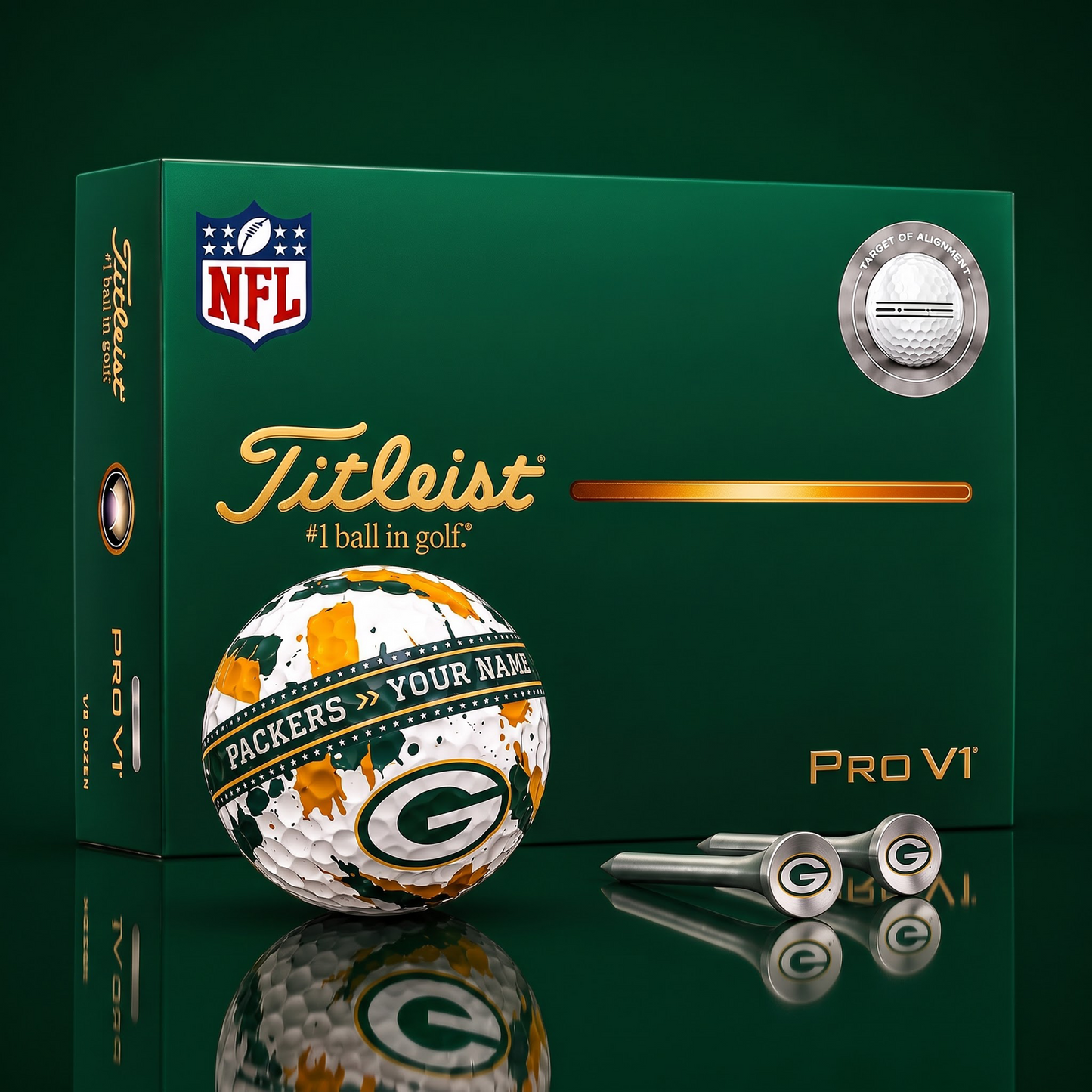 SIGNATURE NFL X GBP DELUXE PERSONALIZED GOLF BALL  LIMITED EDITION