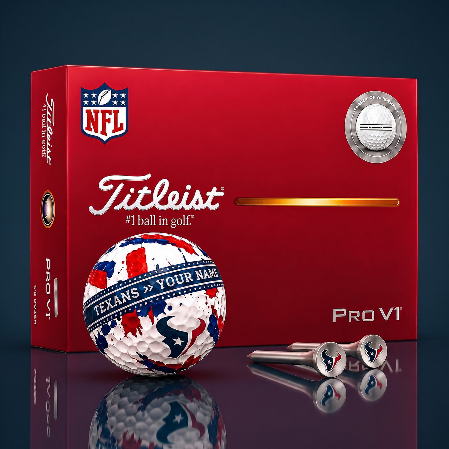 SIGNATURE NFL X HT DELUXE PERSONALIZED GOLF BALL  LIMITED EDITION