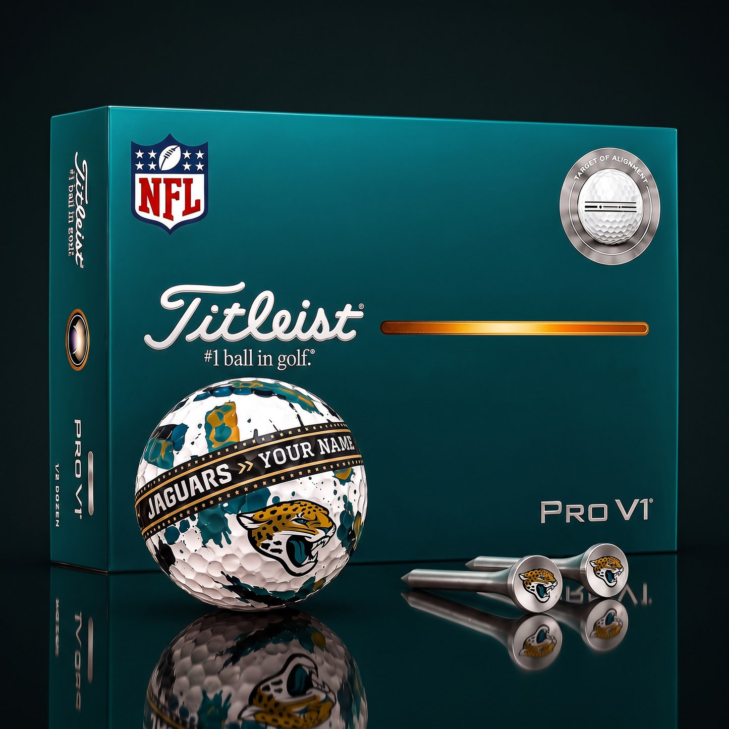 SIGNATURE NFL X JJ DELUXE PERSONALIZED GOLF BALL LIMITED EDITION