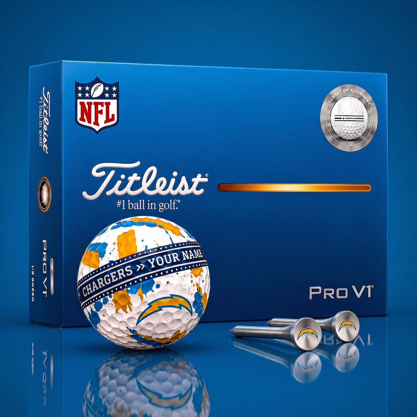 SIGNATURE NFL X LAC DELUXE PERSONALIZED GOLF BALL LIMITED EDITION