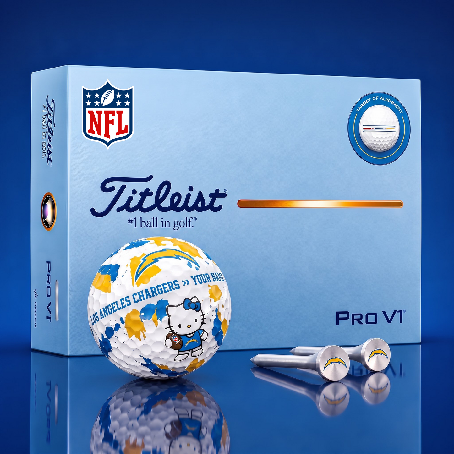 SIGNATURE NFL X LAC HELLO KITTY 50TH ANNIVERSARY ELITE GOLF BALL SET â€“ LIMITED EDITION