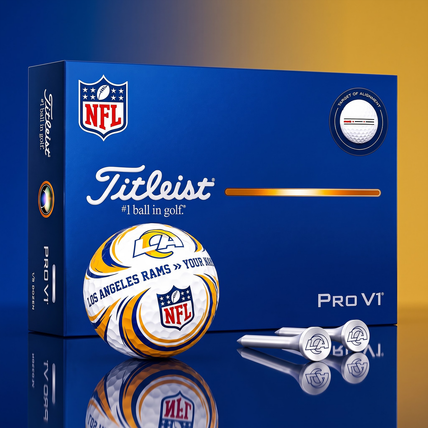 SIGNATURE NFL X LAR DELUXE PERSONALIZED GOLF BALL  LIMITED EDITION V3