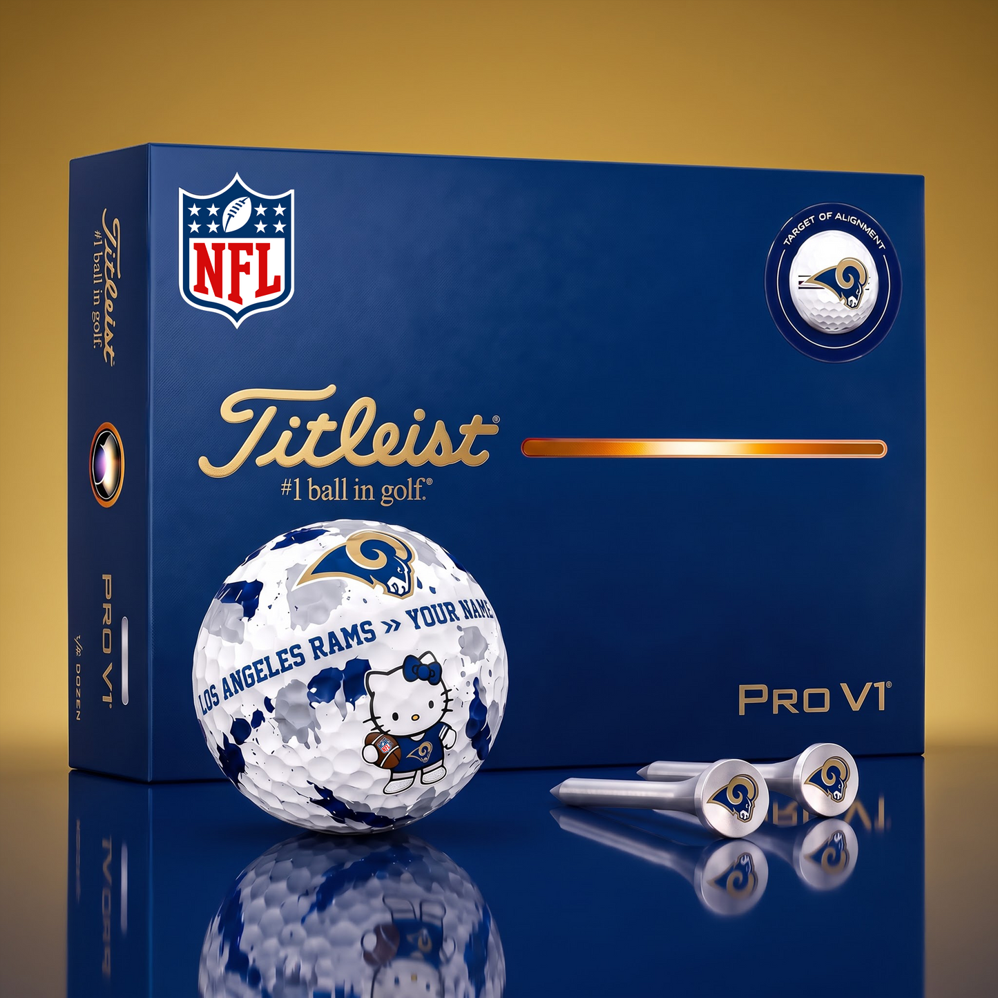SIGNATURE NFL X LAR HELLO KITTY 50TH ANNIVERSARY ELITE GOLF BALL SET â€“ LIMITED EDITION