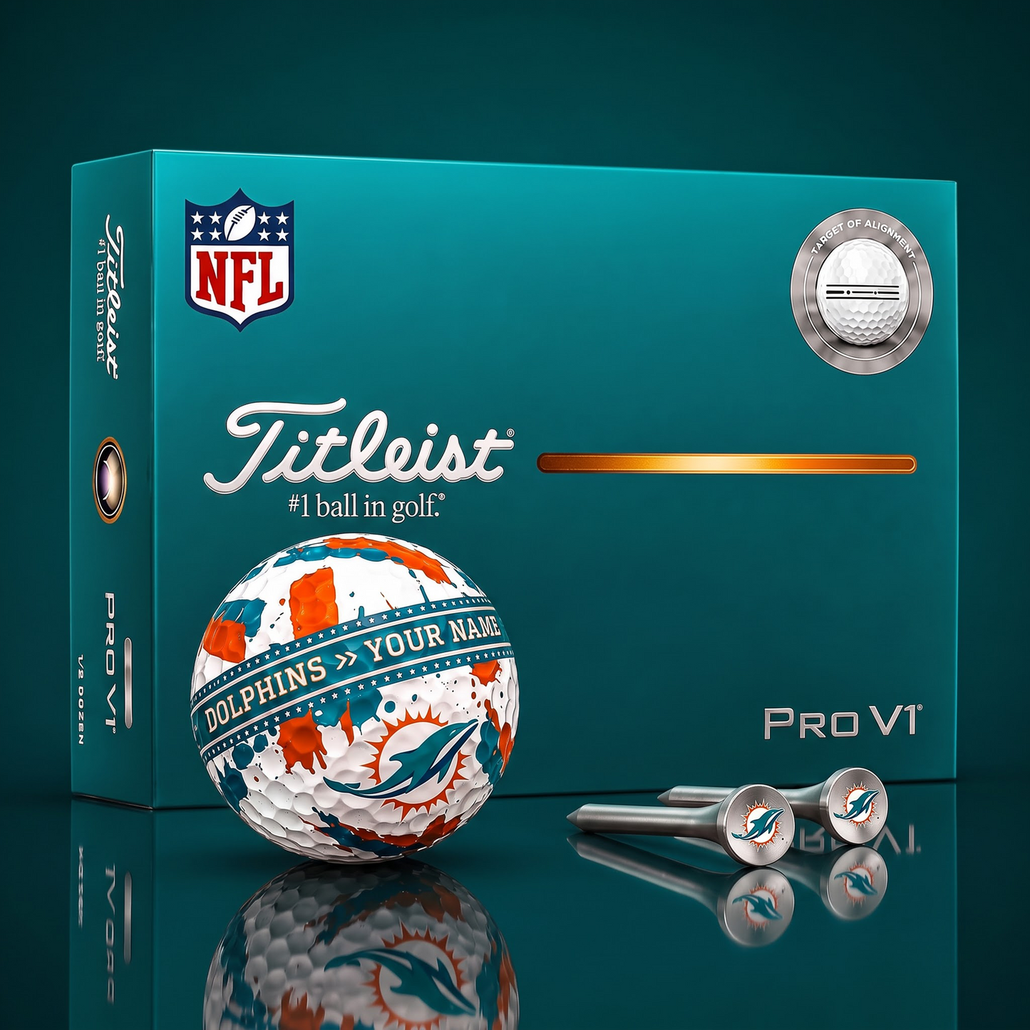 SIGNATURE NFL X MD DELUXE PERSONALIZED GOLF BALL  LIMITED EDITION