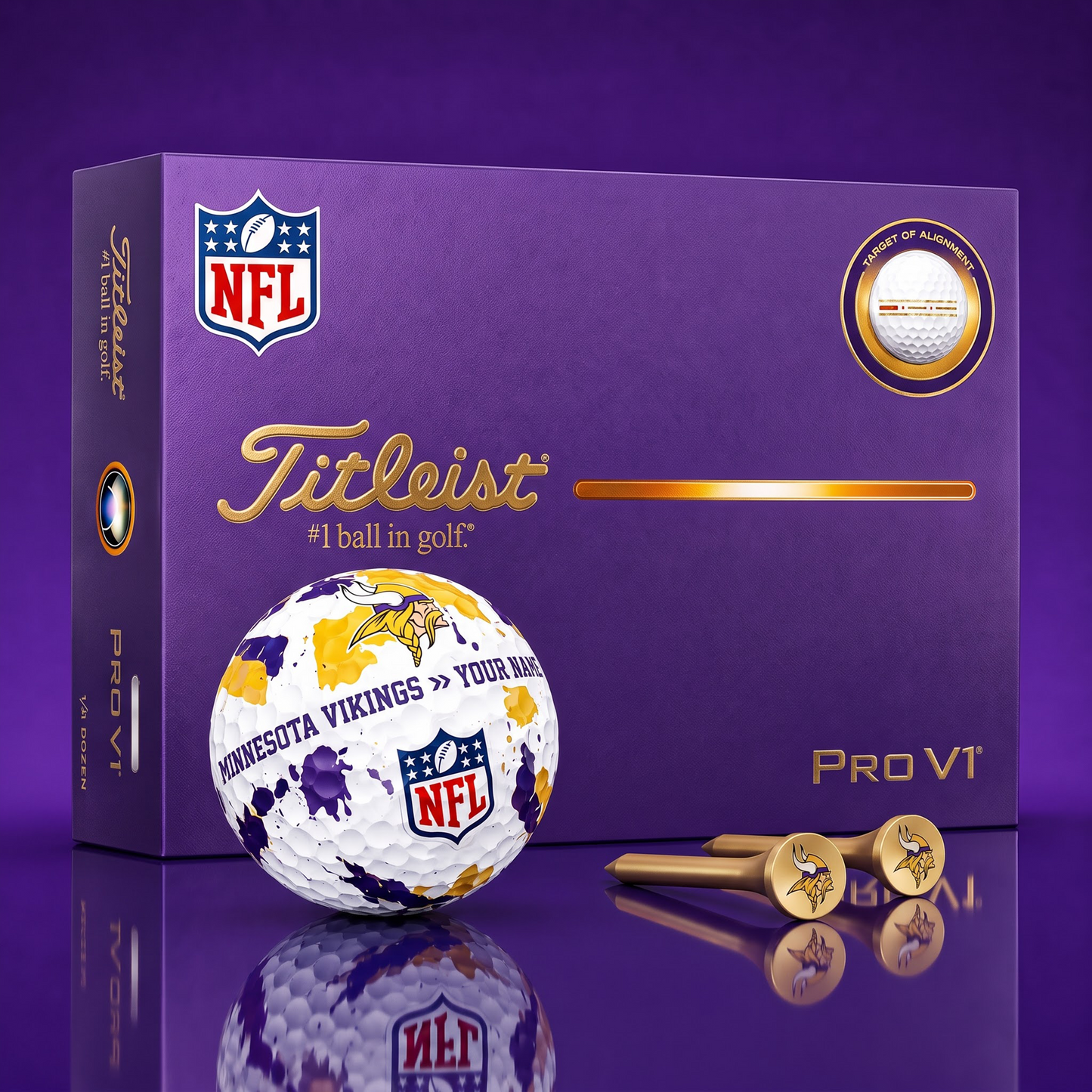 SIGNATURE NFL X MV DELUXE PERSONALIZED GOLF BALL SET LIMITED EDITION V2