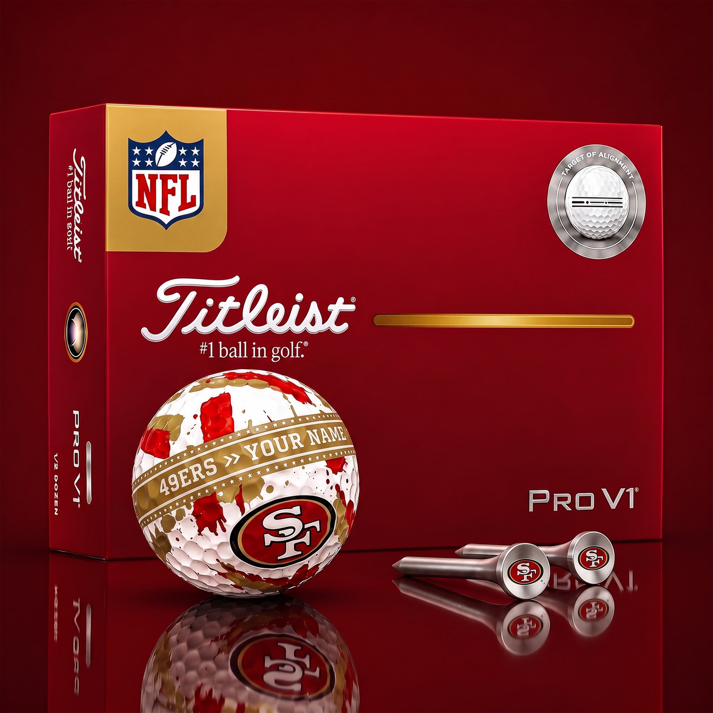 SIGNATURE NFL X SF DELUXE PERSONALIZED GOLF BALL LIMITED EDITION