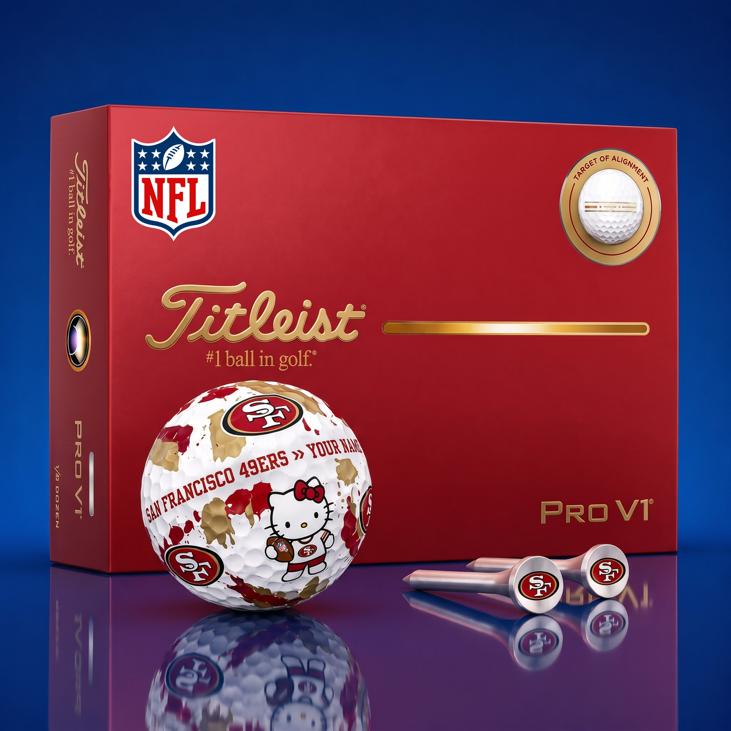 SIGNATURE NFL X SF HELLO KITTY 50TH ANNIVERSARY ELITE GOLF BALL SET â€“ LIMITED EDITION
