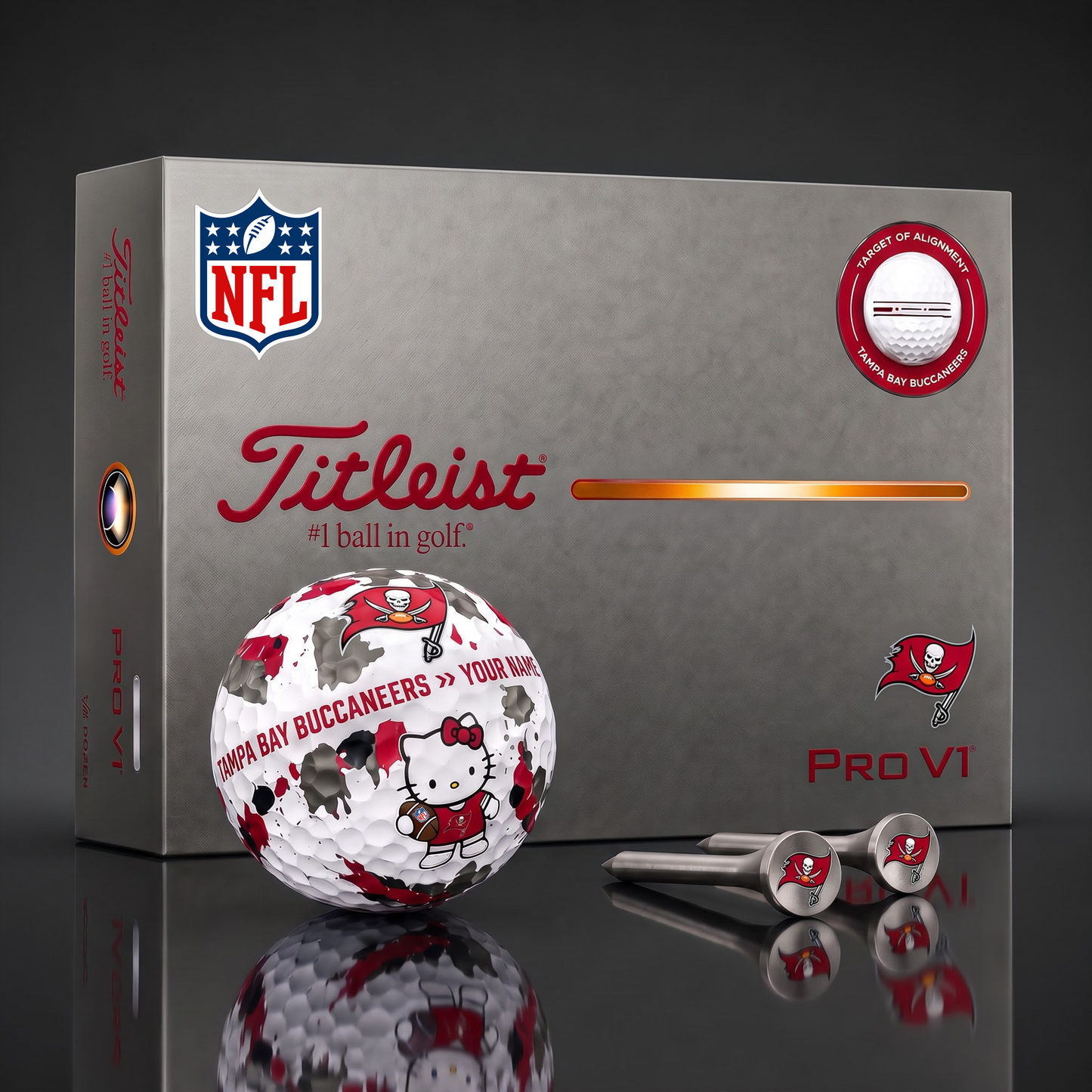 SIGNATURE NFL X TBB HELLO KITTY 50TH ANNIVERSARY ELITE GOLF BALL SET â€“ LIMITED EDITION