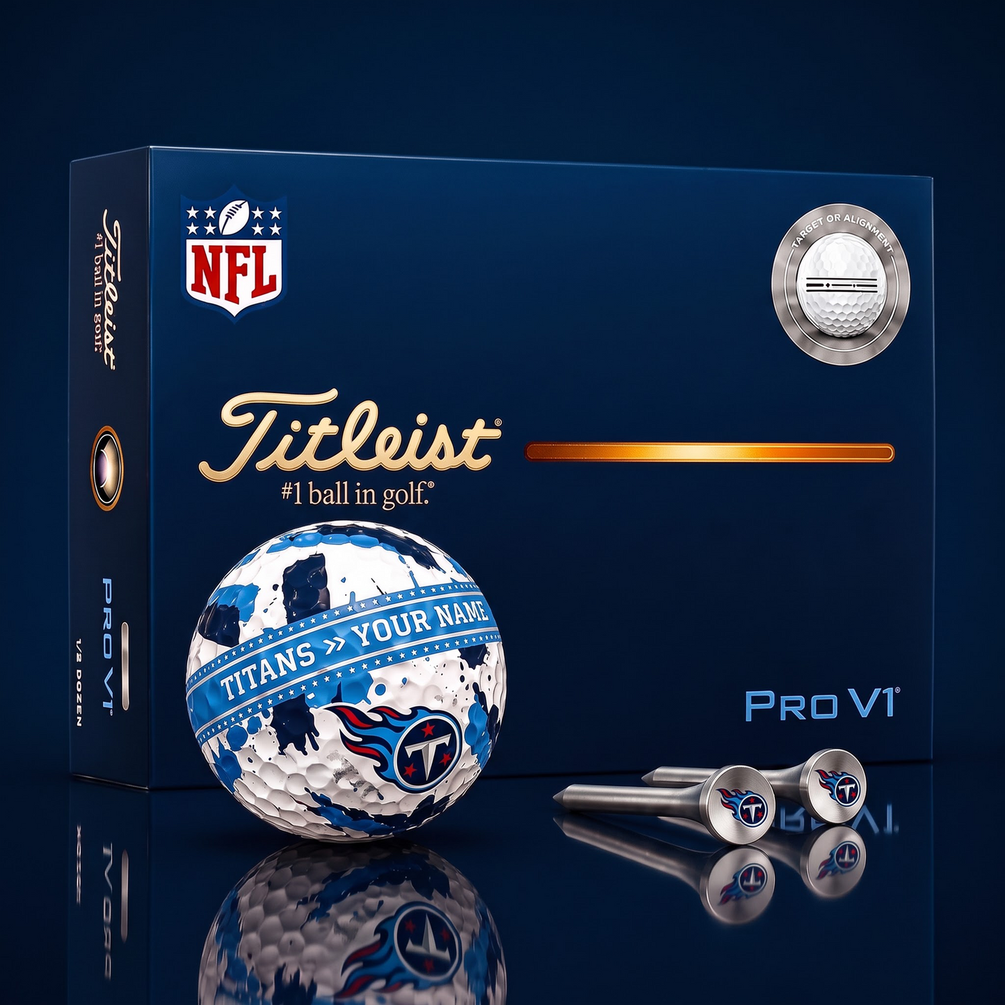 SIGNATURE NFL X TT DELUXE PERSONALIZED GOLF BALL LIMITED EDITION