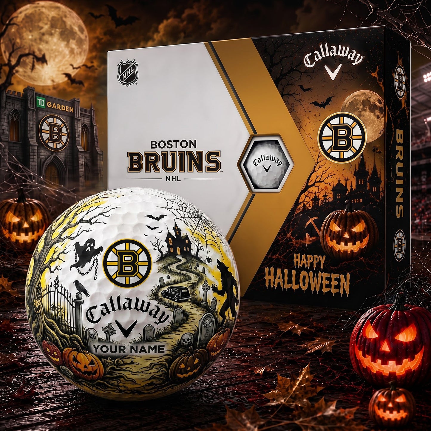 SIGNATURE NHL X BB PERSONALIZED HALLOWEEN HAUNTED GOLF BALL – LIMITED EDITION