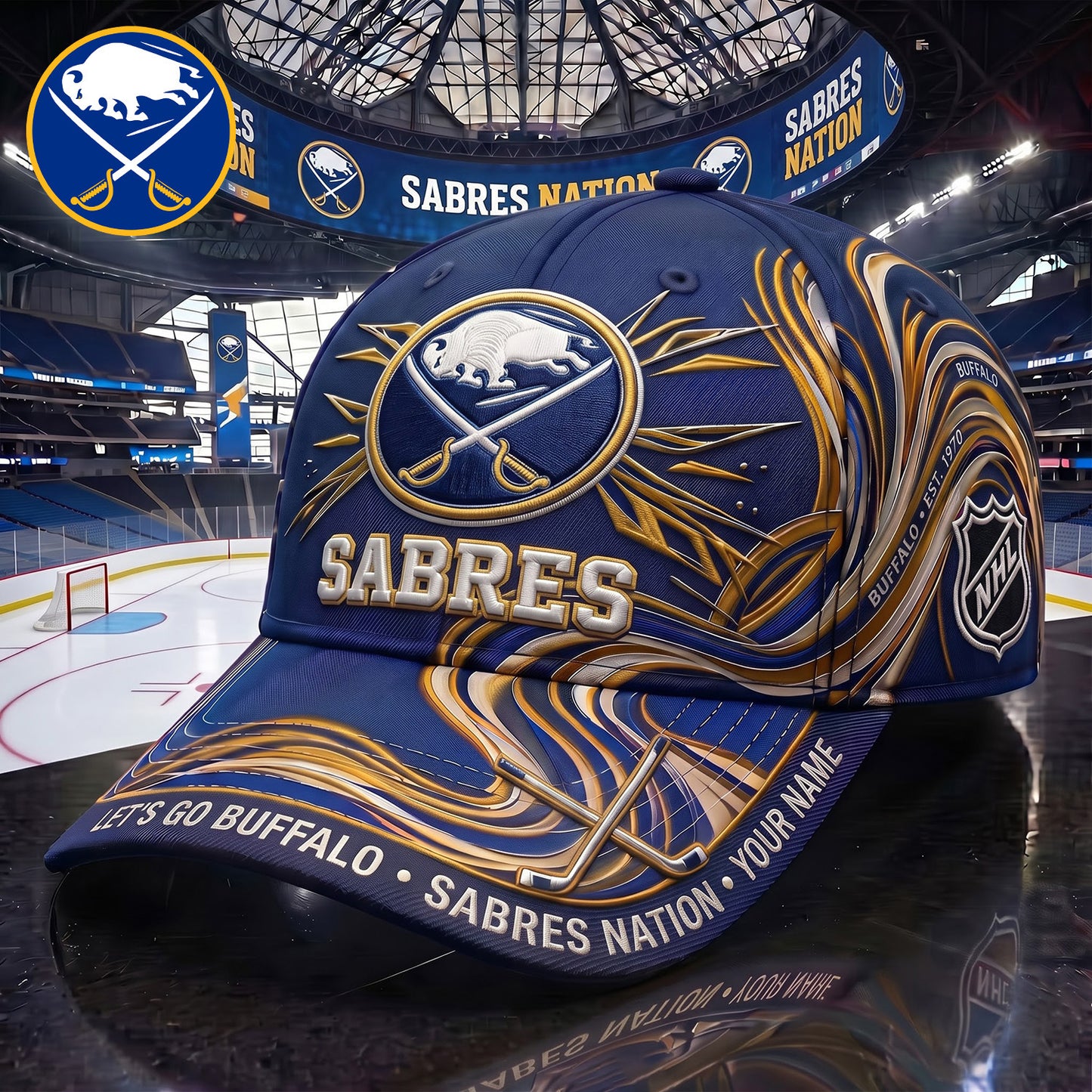 SIGNATURE NHL X BS EXCLUSIVE PERSONALIZED CAP FOR GAME DAY V3