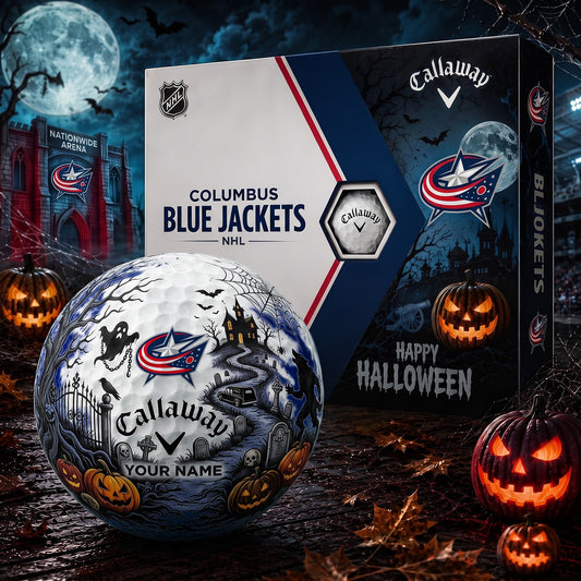 SIGNATURE NHL X CBJ PERSONALIZED HALLOWEEN HAUNTED GOLF BALL – LIMITED EDITION