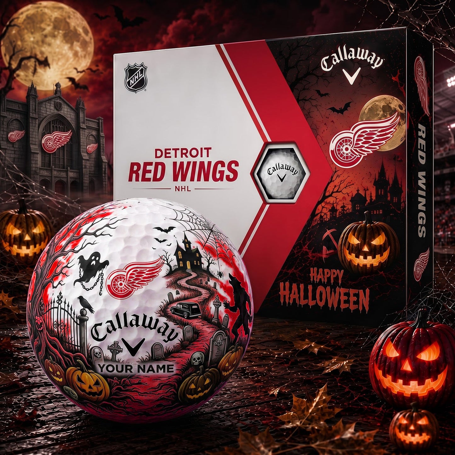 SIGNATURE NHL X DRW PERSONALIZED HALLOWEEN HAUNTED GOLF BALL – LIMITED EDITION