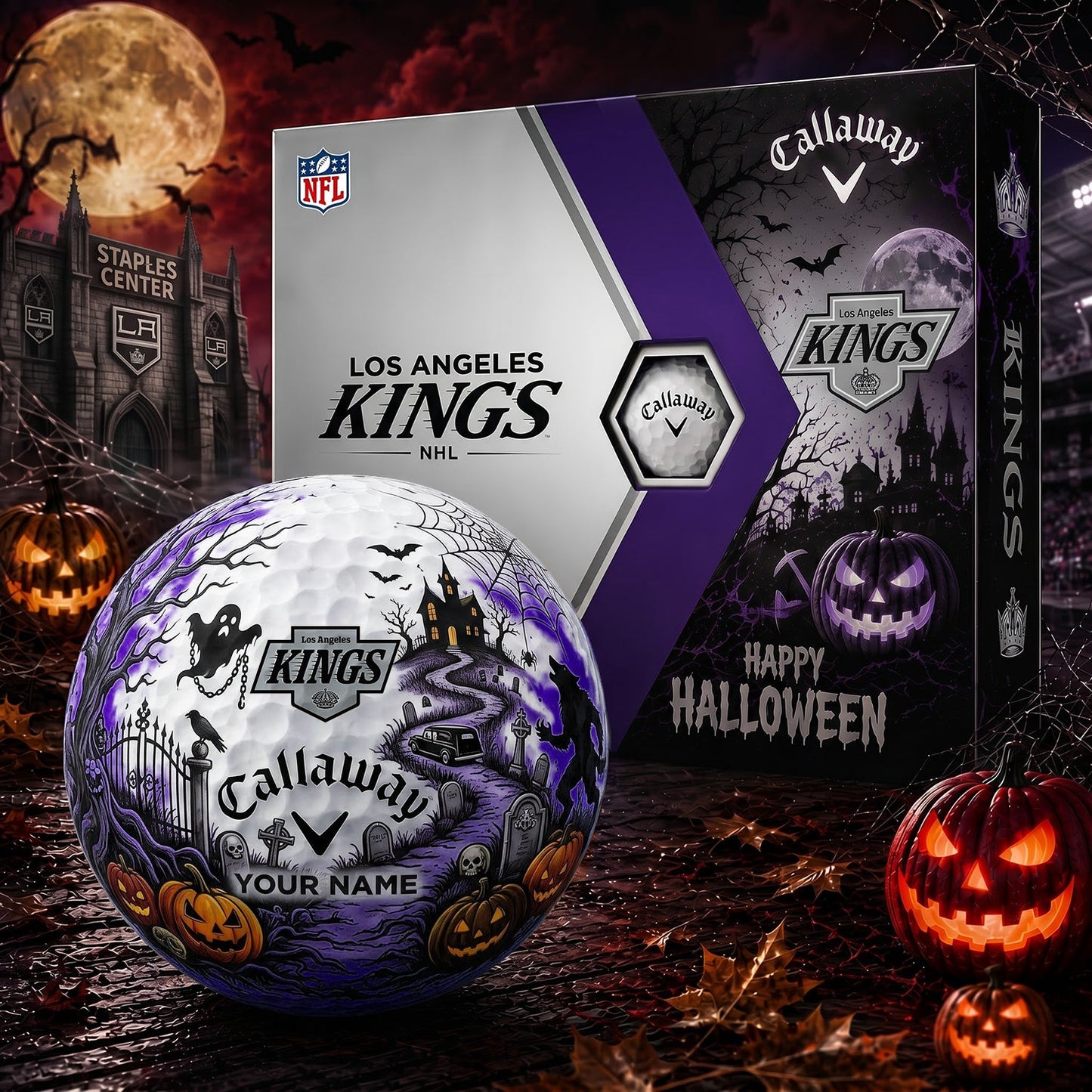 SIGNATURE NHL X LAK PERSONALIZED HALLOWEEN HAUNTED GOLF BALL – LIMITED EDITION