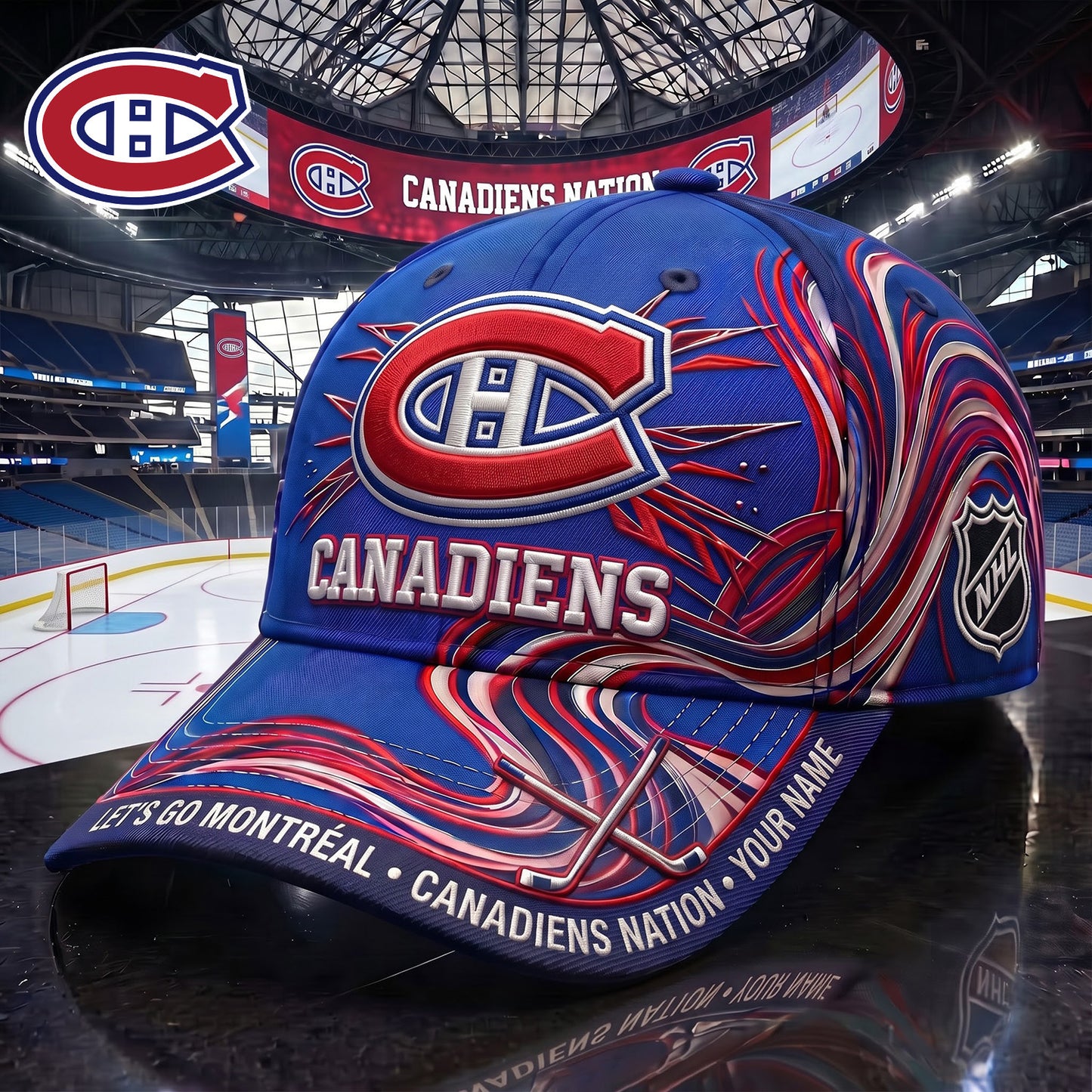 SIGNATURE NHL X MC EXCLUSIVE PERSONALIZED CAP FOR GAME DAY V3