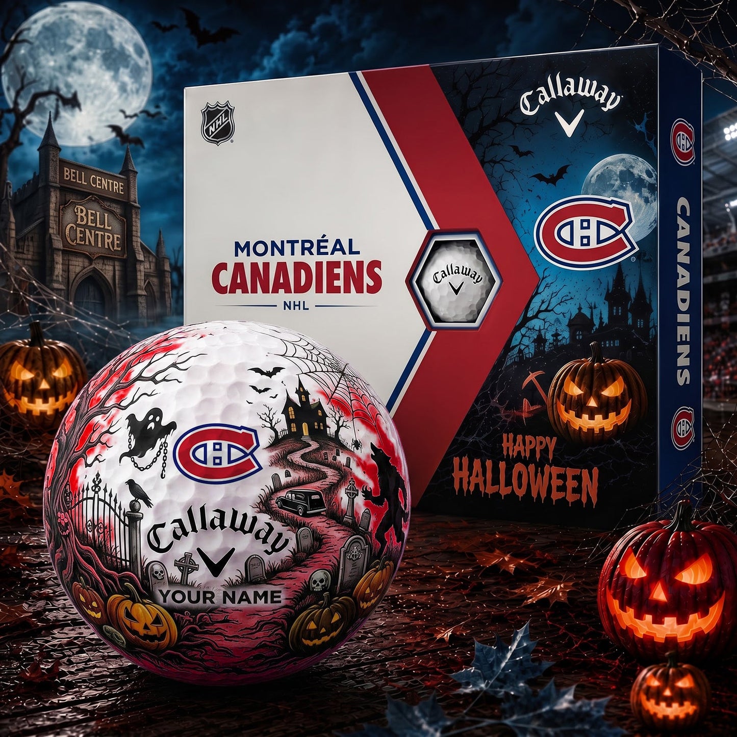 SIGNATURE NHL X MC PERSONALIZED HALLOWEEN HAUNTED GOLF BALL – LIMITED EDITION