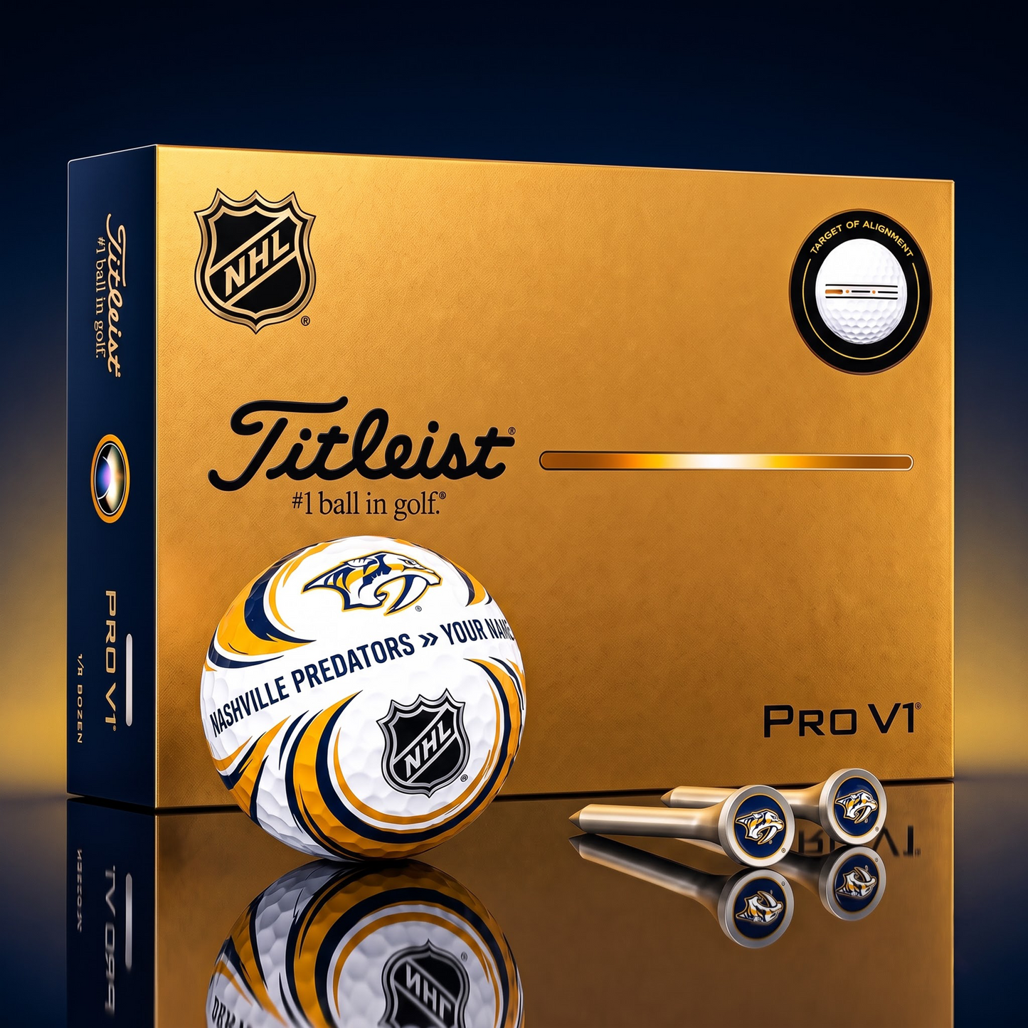 SIGNATURE NHL X NP DELUXE PERSONALIZED GOLF BALL LIMITED EDITION V3